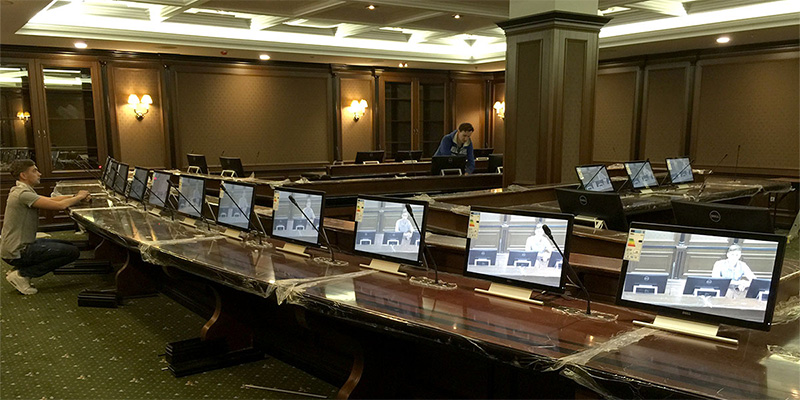 Military conference room and BeingHD cooperated 4k HDMI matrix customization case