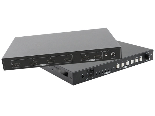 How Does The Modular 4K HDMI Video Wall Controller Help User Creating And Control A Video Wall In The Leisure Centers work together the LCD Display