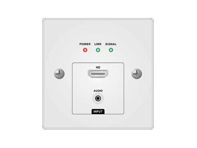The Characteristics Of The 4K HDMI HDMIBaseT Extender Wall Plate Can Satisfy The Computer Signal To Be Displayed about 100 Meters In The Conference Room.
