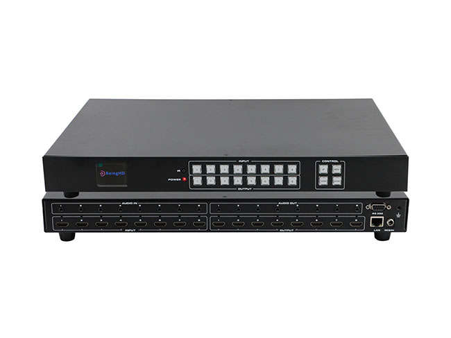 What do you know about the functions of 1U rack-mounted 8x8 HDMI matrix switcher?