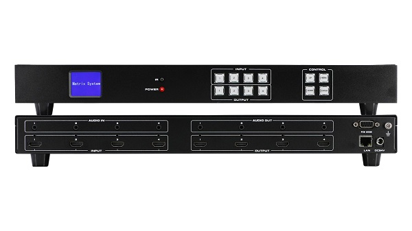 All-round signal control experience: explore the application scenarios of 4K seamless 4in and 4out TV wall matrix switcher All-round signal control experience: explore the application scenarios of 4K seamless 4in and 4out TV wall matrix switcher