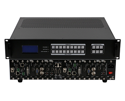 Modular 4K HDMI matrix switcher 9X9 chassis with TV Wall and RS232
