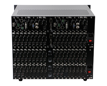Modular Video matrix switcher 36x36 support DVI, HDMI, HDMIBaseT, Fiber Optic, 3G-SDI signals