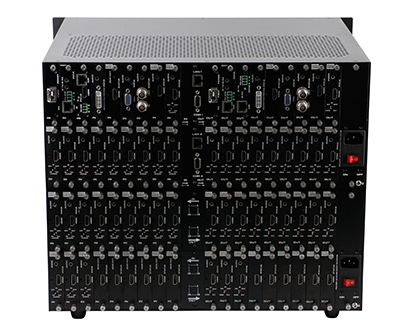 Modular Video matrix switcher 36x36 support DVI, HDMI, HDMIBaseT, Fiber Optic, 3G-SDI signals