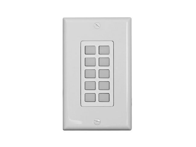 10-button Keypad Controller with WEB GUI and POE 10-button Keypad Controller with WEB GUI and POE