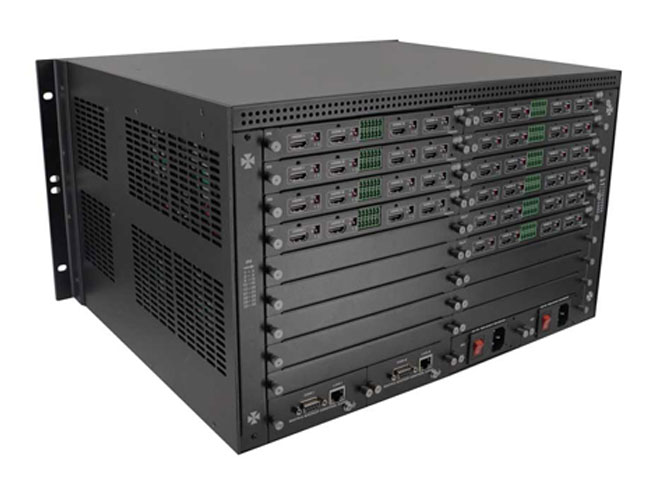 Modular 4K HDMI matrix switcher 36x36 chassis with Video Wall EDID Modular 4K HDMI matrix switcher 36x36 chassis with Video Wall EDID