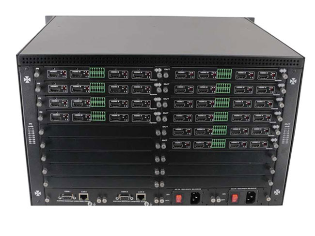 Modular 4K HDMI matrix switcher 36x36 chassis with Video Wall EDID Modular 4K HDMI matrix switcher 36x36 chassis with Video Wall EDID
