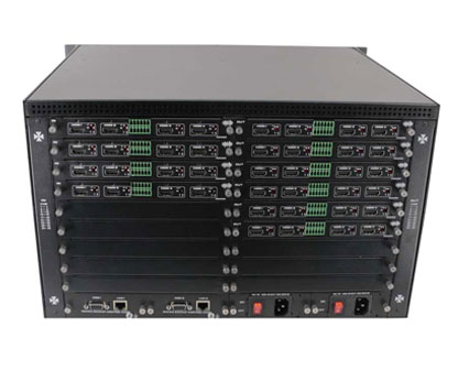 Modular 4K HDMI matrix switcher 36x36 chassis with Video Wall EDID