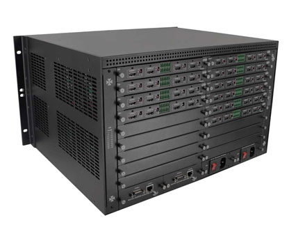 Modular 4K HDMI matrix switcher 36x36 chassis with Video Wall EDID