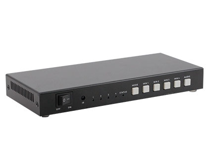 KVM-4K60-4x1-HDMI-Multiviewer-with-8-working-modes，IR-remote-and-RS232-control