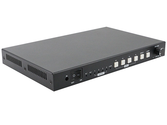 2x2 4K30Hz HDMI Video Wall controller bezel correction IR remote 2x2 4K30Hz HDMI Video Wall controller bezel correction IR remote