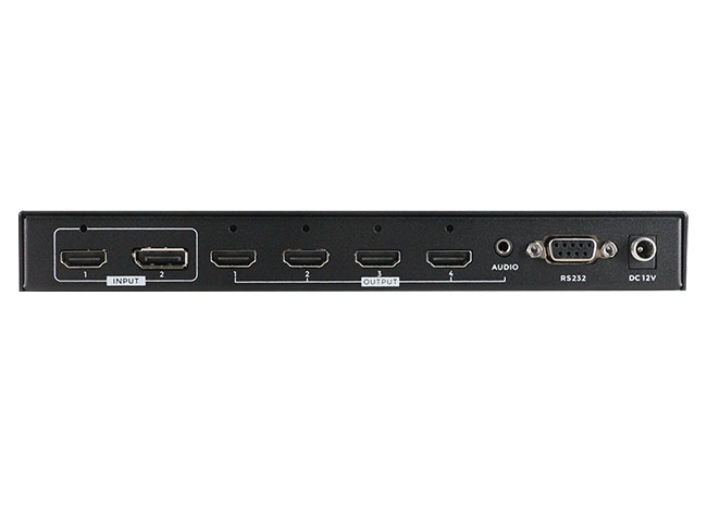 2x2 4K60Hz HDMI Video Wall Controller Bezel Correction IR Remote
