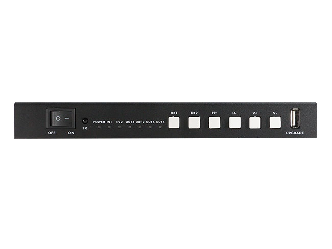 2x2 4K60Hz HDMI Video Wall Controller Bezel Correction IR Remote