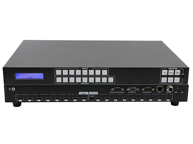 4K30 HDMI 8x9 Matrix Switcher with APP/WEB/IR Remote/PC Control 4K30 HDMI 8x9 Matrix Switcher with APP/WEB/IR Remote/PC Control