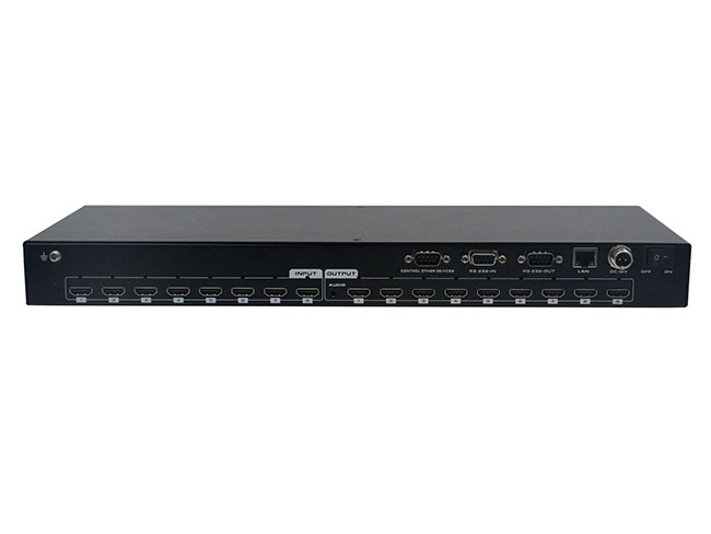 4K30 HDMI 8x9 Matrix Switcher with APP/WEB/IR Remote/PC Control 4K30 HDMI 8x9 Matrix Switcher with APP/WEB/IR Remote/PC Control