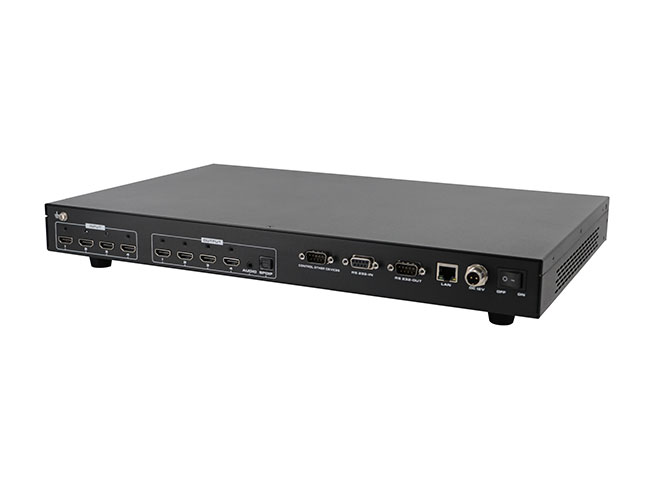 4x4 4K60 HDMI Matrix Switcher with Audio IR RS232 APP Control 4x4 4K60 HDMI Matrix Switcher with Audio IR RS232 APP Control