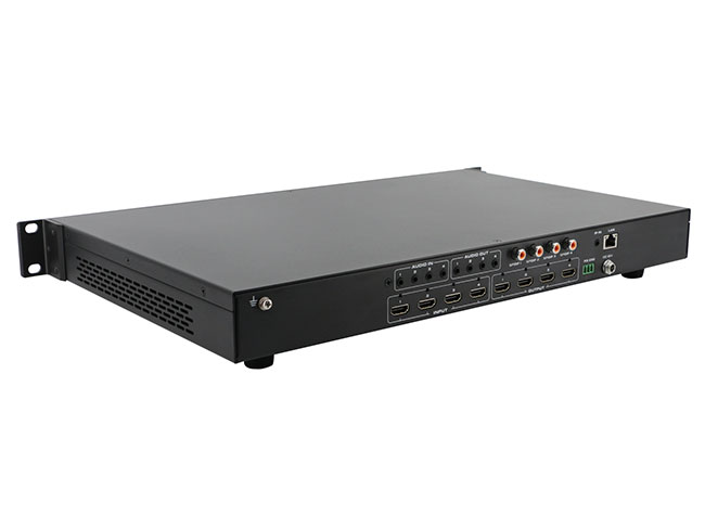 4x4 4K60 18Gbps HDMI2.0 Seamless Matrix Switcher With Video Wall 4x4 4K60 18Gbps HDMI2.0 Seamless Matrix Switcher With Video Wall