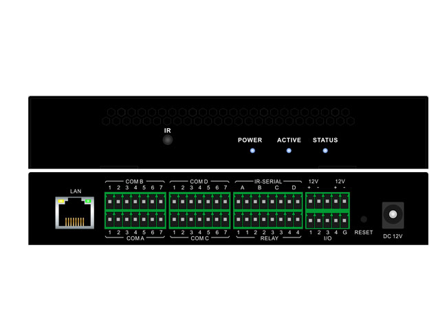 Central control expansion box with UDP/TCP control