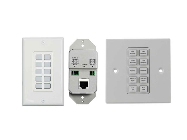 10-button Keypad Controller with WEB GUI and POE