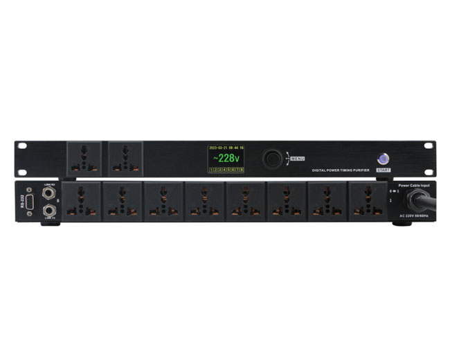 1U 8-way power sequencer with RS232 control