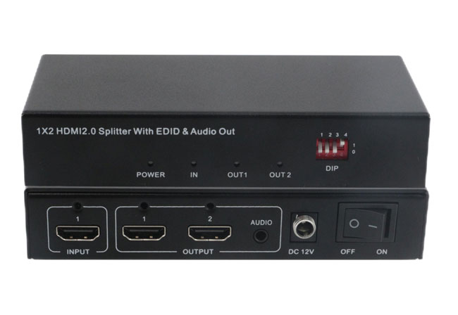 1x2 4K60 HDMI2.0 Splitter with auto scaling and EDID management 1x2 4K60 HDMI2.0 Splitter with auto scaling and EDID management
