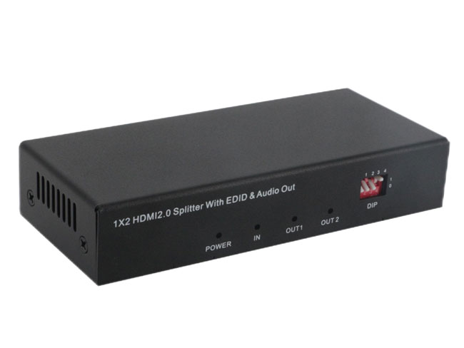 1x2 4K60 HDMI2.0 Splitter with auto scaling and EDID management 1x2 4K60 HDMI2.0 Splitter with auto scaling and EDID management