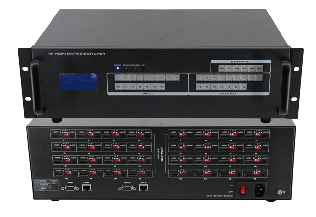 16x16 4K60 HDR HDMI2.0 Matrix Switcher with WEB GUI, APP control 16x16 4K60 HDR HDMI2.0 Matrix Switcher with WEB GUI, APP control