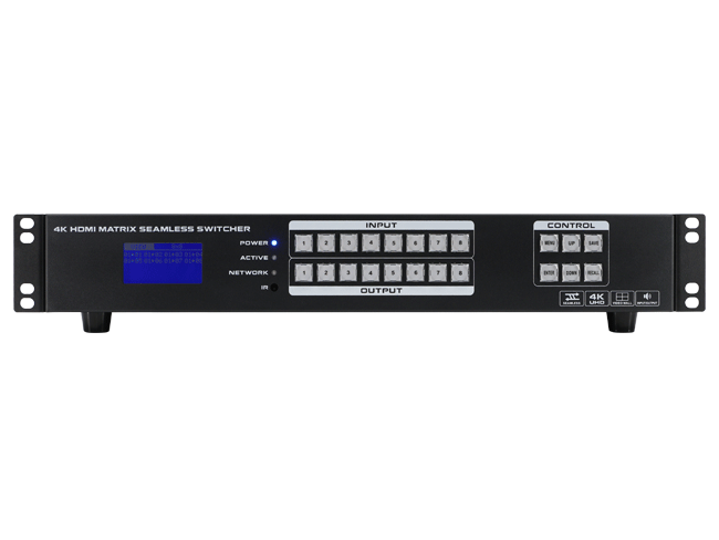 4K60 HDR 8x8 HDMI Matrix Switcher