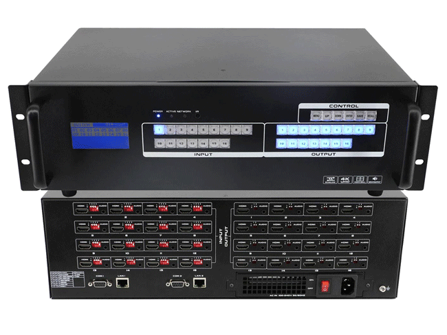 4K60 Fixed 16x16 HDMI Matrix Switcher with seamless switch 4K60 Fixed 16x16 HDMI Matrix Switcher with seamless switch