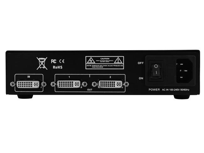 1 to 2 DVI Spliiter with EDID management 1 to 2 DVI Spliiter with EDID management