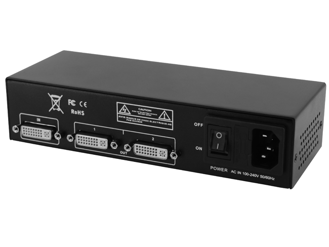 1 to 2 DVI Spliiter with EDID management 1 to 2 DVI Spliiter with EDID management