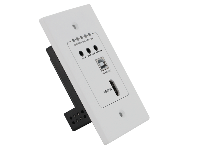 4K HDMI+USB2.0 Wallplate transmitter with POC and audio 4K HDMI+USB2.0 Wallplate transmitter with POC and audio
