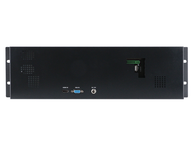 Dual rack-mounted HDMI+VGA 7inch monitor Dual rack-mounted HDMI+VGA 7inch monitor